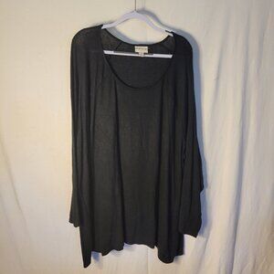Womens Plus Size Blouse By Ava Viv. Size 4x.  Black.  -- ITEM #1683